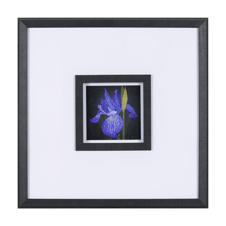 Flower Portrait IV by Mercana Studio a Hand Embellished Textured Framed Art Print Matted under Glass from Mercana - Luna Furniture