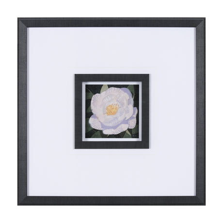 Flower Portrait V by Mercana Studio a Hand Embellished Textured Framed Art Print Matted under Glass from Mercana - Luna Furniture
