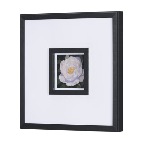 Flower Portrait V by Mercana Studio a Hand Embellished Textured Framed Art Print Matted under Glass from Mercana - Luna Furniture