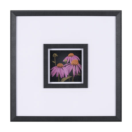 Flower Portrait VI by Mercana Studio a Hand Embellished Textured Framed Art Print Matted under Glass from Mercana - Luna Furniture