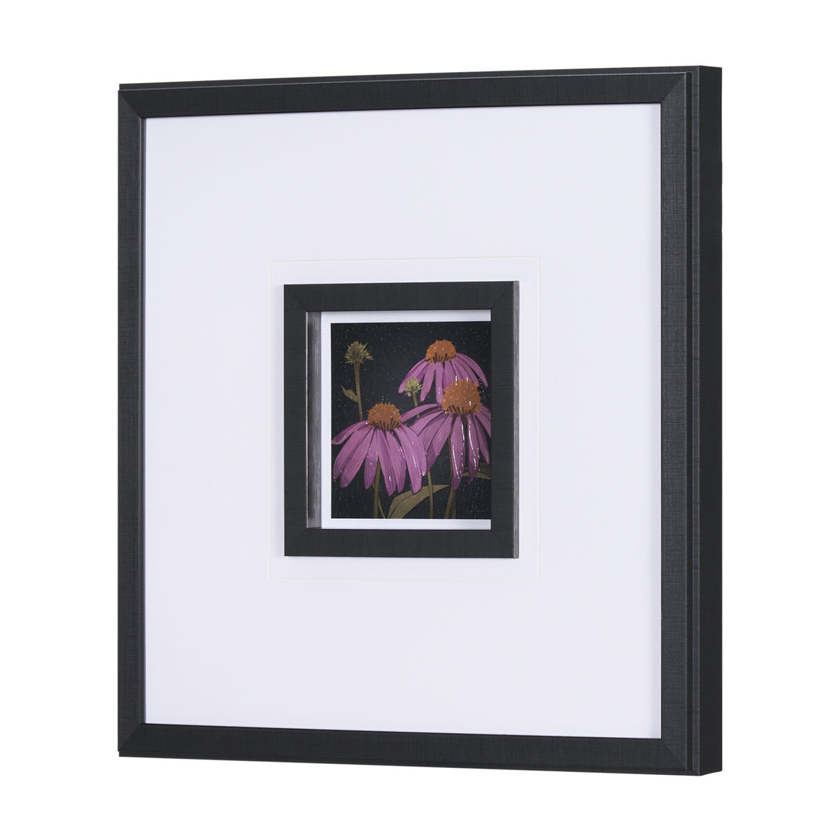 Flower Portrait VI by Mercana Studio a Hand Embellished Textured Framed Art Print Matted under Glass from Mercana - Luna Furniture