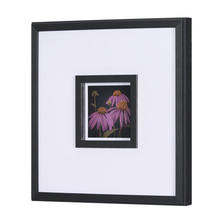 Flower Portrait VI by Mercana Studio a Hand Embellished Textured Framed Art Print Matted under Glass from Mercana - Luna Furniture
