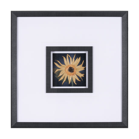 Flower Portrait IX by Mercana Studio a Hand Embellished Textured Framed Art Print Matted under Glass from Mercana - Luna Furniture