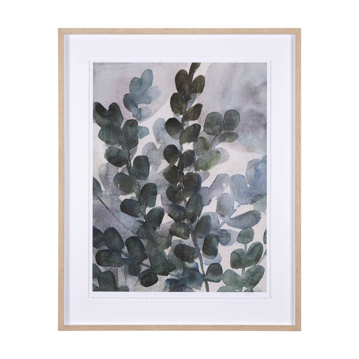 Summer Foliage I by Mercana Studio a Hand Embellished Textured Framed Art Print Matted under Glass from Mercana - Luna Furniture
