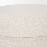 Elise Cream Boucle Upholstered Storage Ottoman from Mercana - Luna Furniture