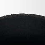 Elise Black Boucle Upholstered Storage Ottoman from Mercana - Luna Furniture