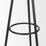 Everett Matte Black Metal w/ Two Metal Shelves Coat Rack from Mercana - Luna Furniture