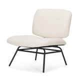 Nora Cream Fabric w/ Matte Black Metal Legs Accent Chair from Mercana - Luna Furniture