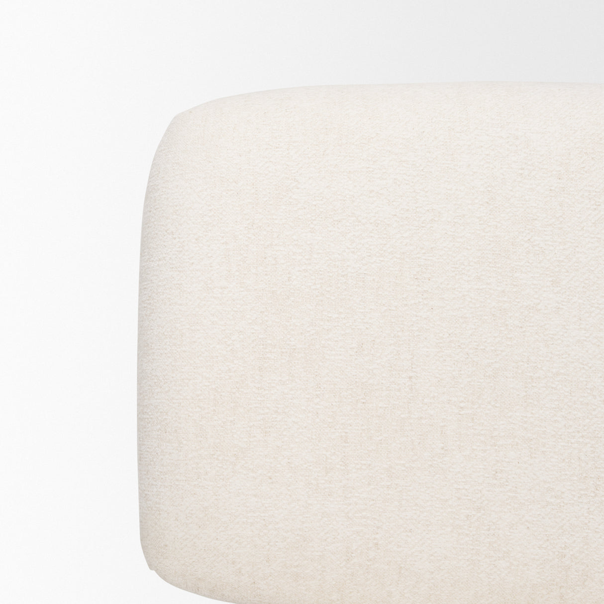 Nora Cream Fabric w/ Matte Black Metal Legs Accent Chair from Mercana - Luna Furniture