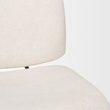 Nora Cream Fabric w/ Matte Black Metal Legs Accent Chair from Mercana - Luna Furniture