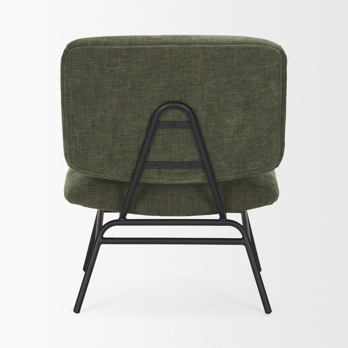 Nora Forest Green Fabric w/ Matte Black Metal Legs Accent Chair from Mercana - Luna Furniture