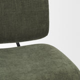 Nora Forest Green Fabric w/ Matte Black Metal Legs Accent Chair from Mercana - Luna Furniture