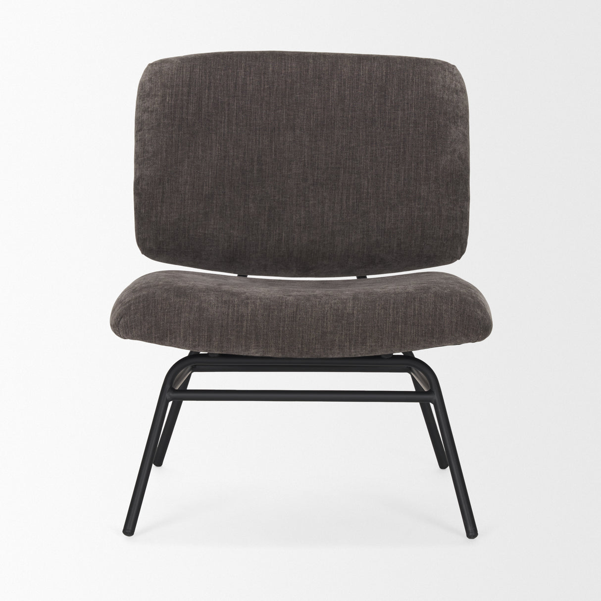 Nora Charcoal Fabric w/ Matte Black Metal Legs Accent Chair from Mercana - Luna Furniture