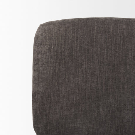 Nora Charcoal Fabric w/ Matte Black Metal Legs Accent Chair from Mercana - Luna Furniture