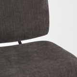 Nora Charcoal Fabric w/ Matte Black Metal Legs Accent Chair from Mercana - Luna Furniture