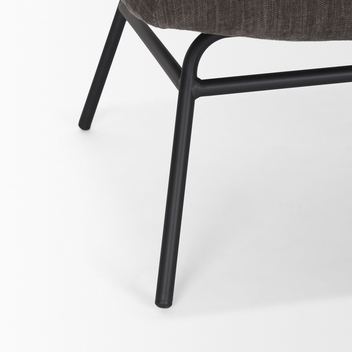 Nora Charcoal Fabric w/ Matte Black Metal Legs Accent Chair from Mercana - Luna Furniture