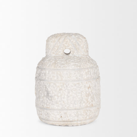 Irina Small White Marble Door Stopper from Mercana - Luna Furniture