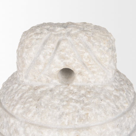 Irina Small White Marble Door Stopper from Mercana - Luna Furniture