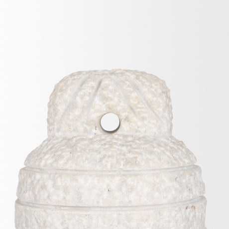 Irina Small White Marble Door Stopper from Mercana - Luna Furniture