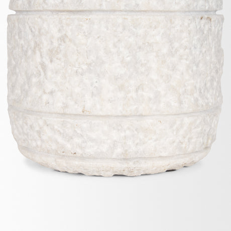 Irina Small White Marble Door Stopper from Mercana - Luna Furniture