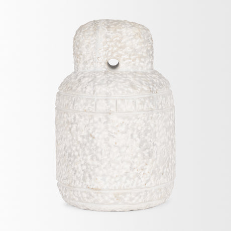 Irina Large White Marble Door Stopper from Mercana - Luna Furniture