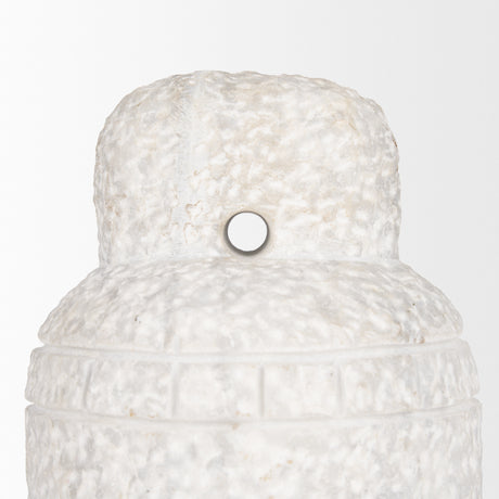 Irina Large White Marble Door Stopper from Mercana - Luna Furniture