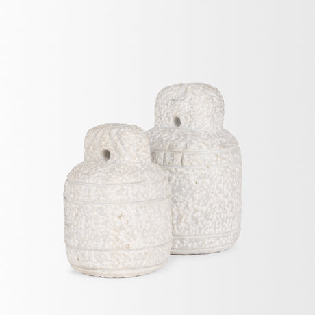 Irina Large White Marble Door Stopper from Mercana - Luna Furniture