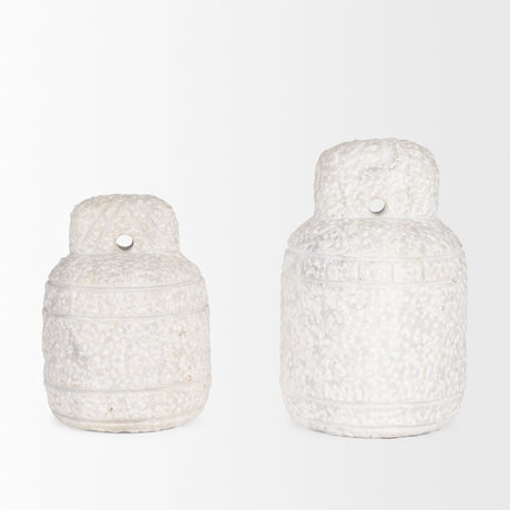 Irina Large White Marble Door Stopper from Mercana - Luna Furniture