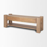 Beth Light Brown Wood Media Console from Mercana - Luna Furniture