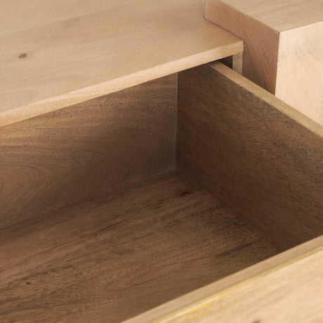 Beth Light Brown Wood Media Console from Mercana - Luna Furniture