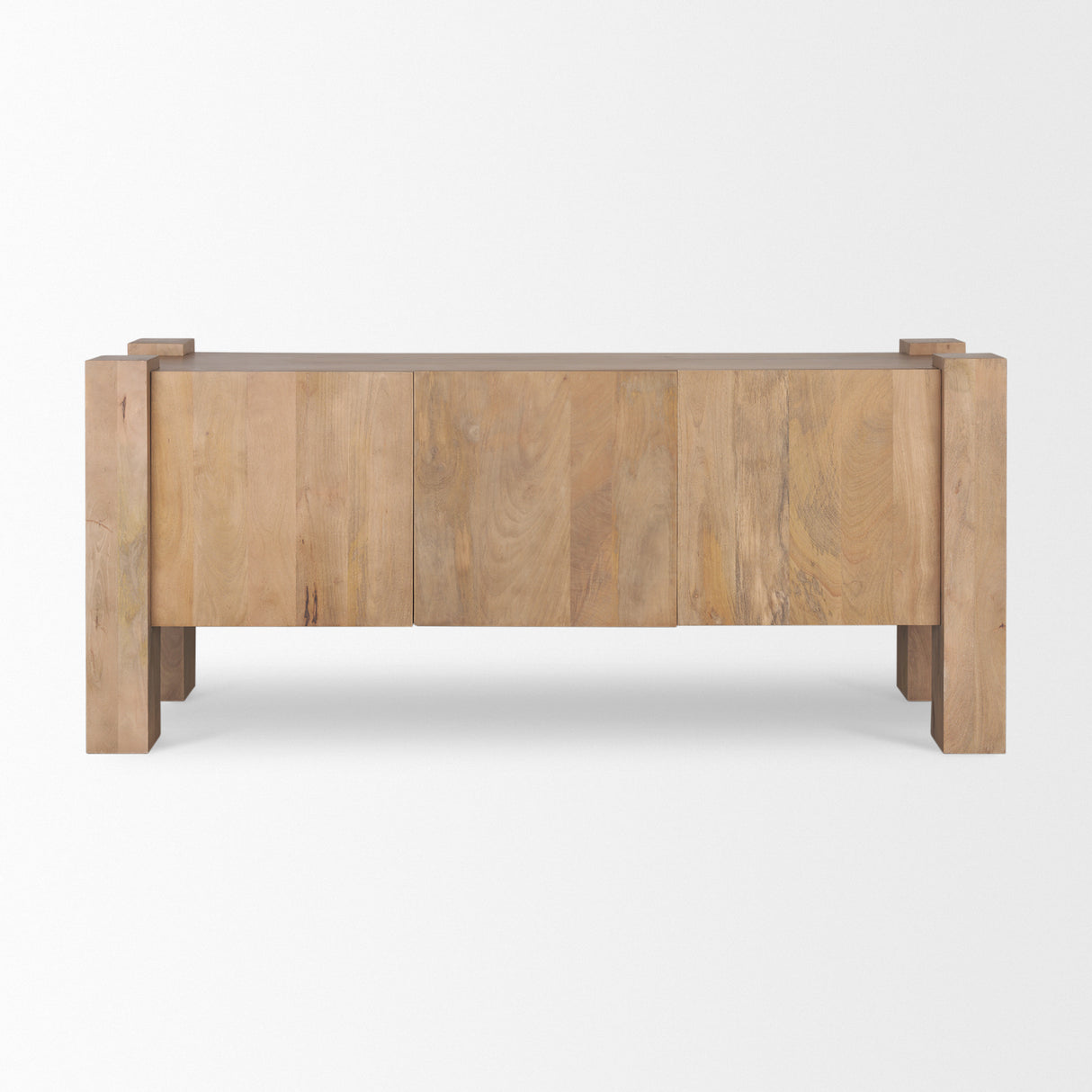 Beth Light Brown Wood w/ 3 Doors Sideboard from Mercana - Luna Furniture