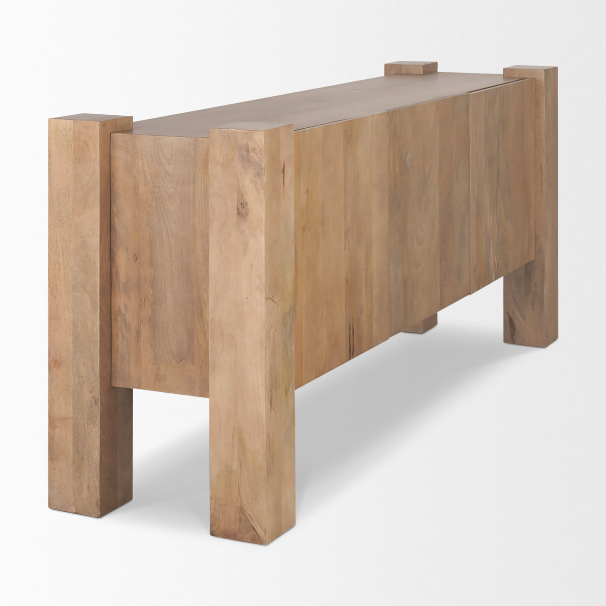 Beth Light Brown Wood w/ 3 Doors Sideboard from Mercana - Luna Furniture