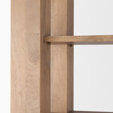 Beth Light Brown Wood w/ Open and Closed Storage Shelving Unit from Mercana - Luna Furniture
