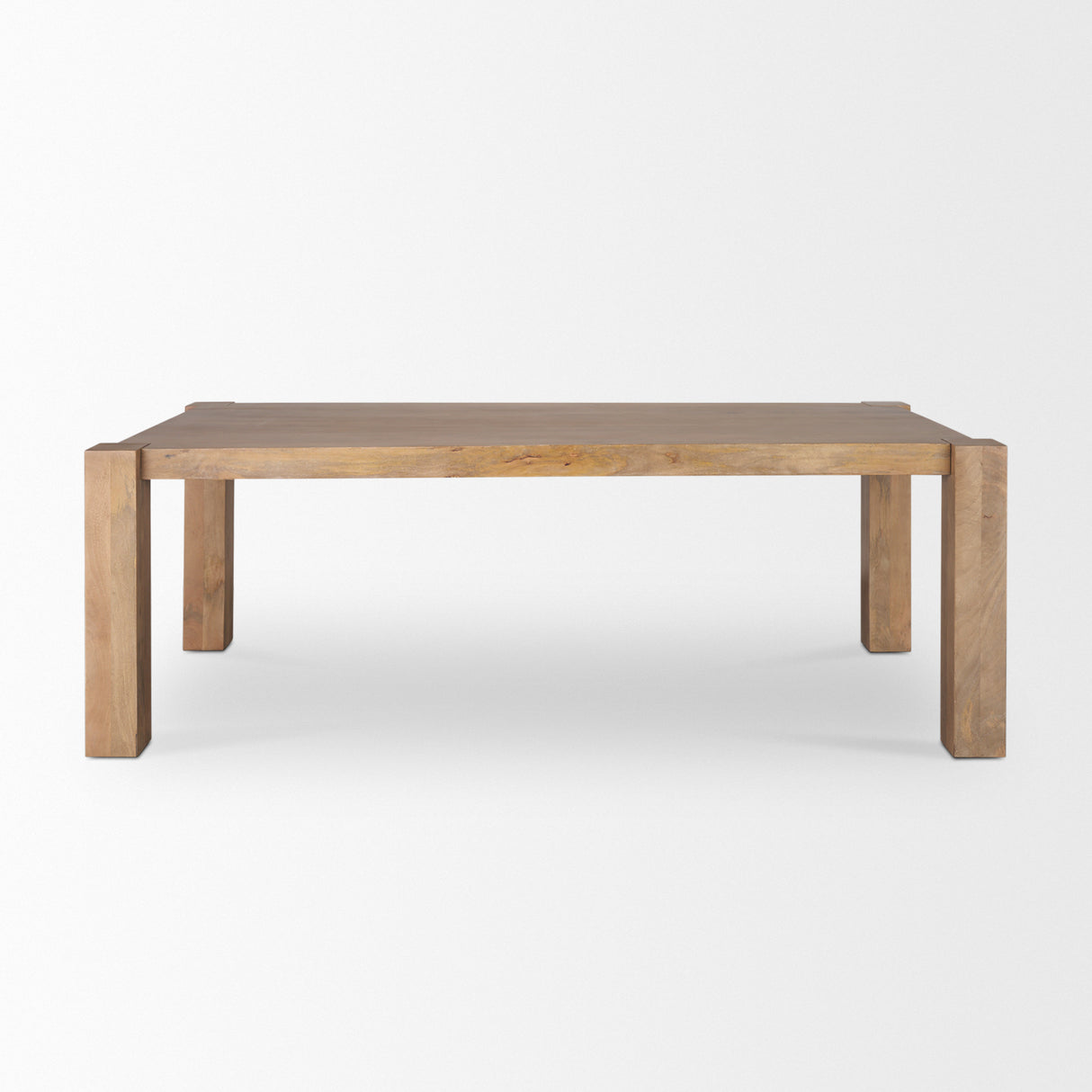 Beth Light Brown Wood Rectangular Dining Table from Mercana - Luna Furniture
