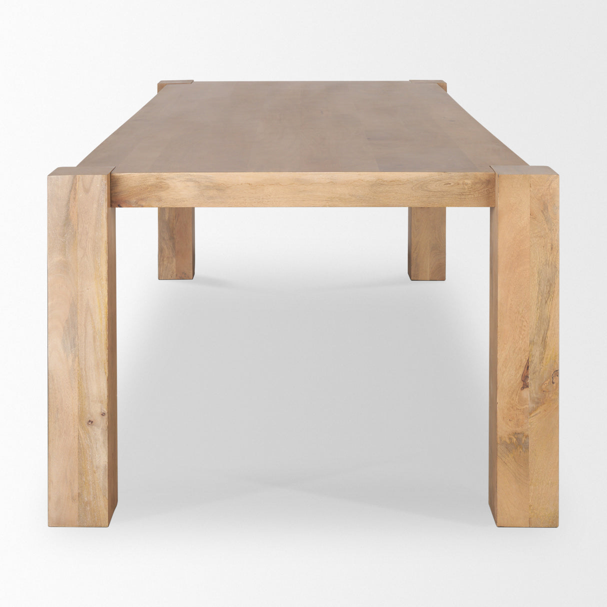 Beth Light Brown Wood Rectangular Dining Table from Mercana - Luna Furniture