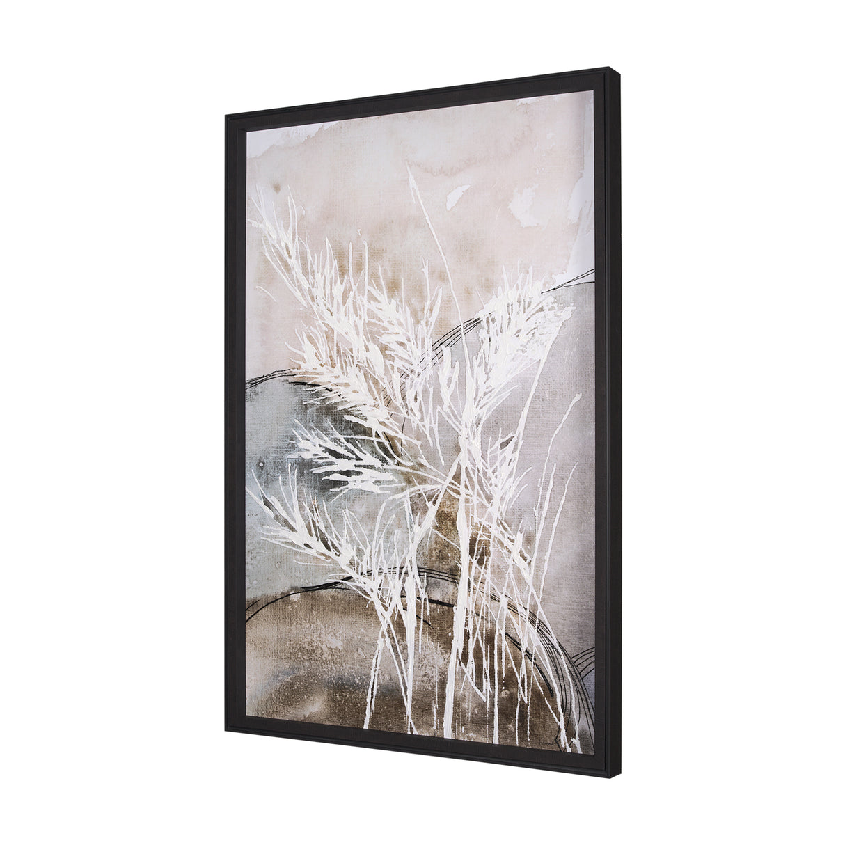 Blowing Grass I by Mercana Studio a Hand Embellished Textured Framed Art Print from Mercana - Luna Furniture