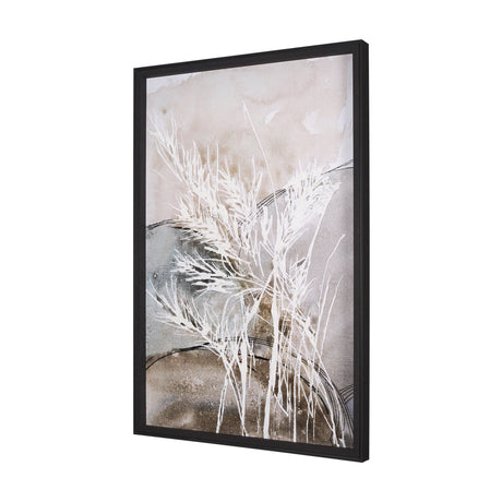 Blowing Grass I by Mercana Studio a Hand Embellished Textured Framed Art Print from Mercana - Luna Furniture