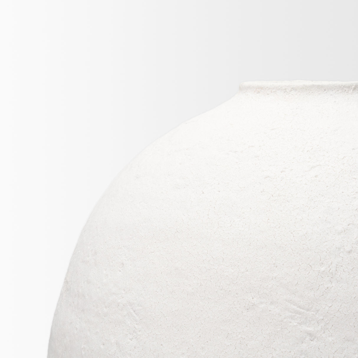Karakum II Large White Textured Ceramic Vase from Mercana - Luna Furniture
