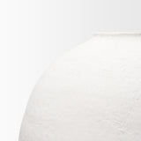 Karakum II Large White Textured Ceramic Vase from Mercana - Luna Furniture