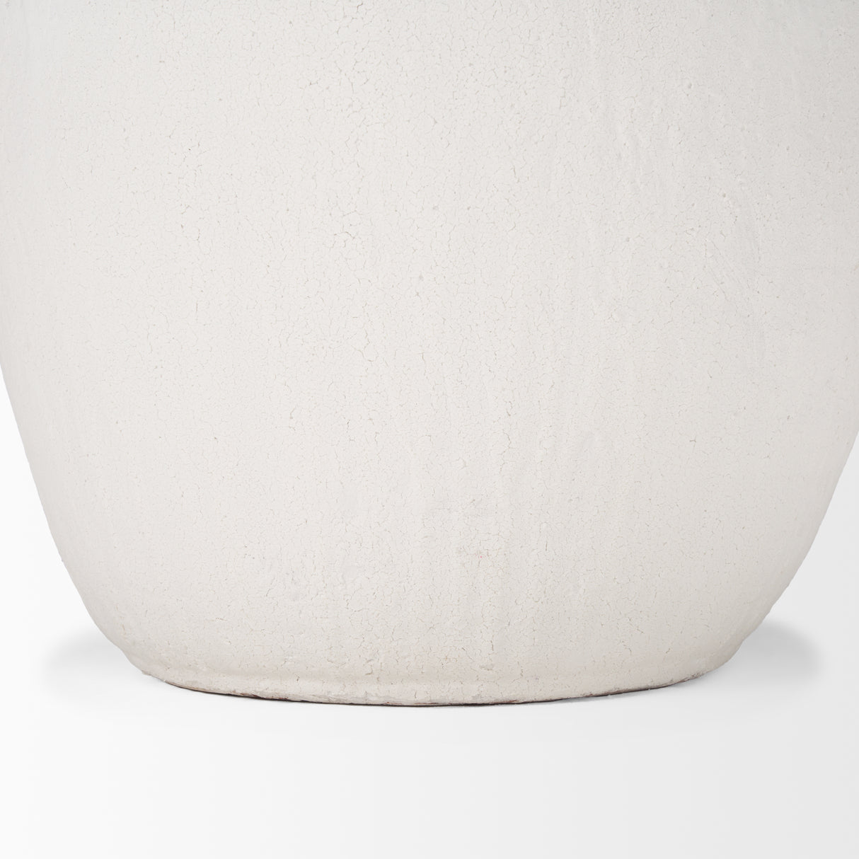 Karakum II Large White Textured Ceramic Vase from Mercana - Luna Furniture