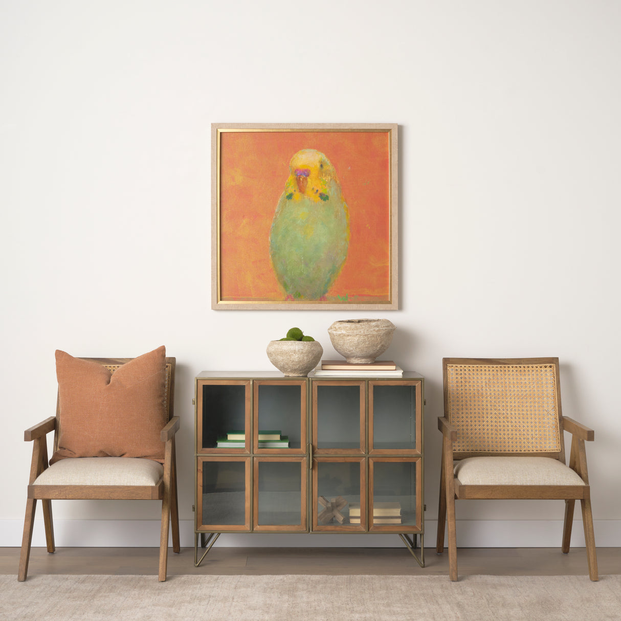 Bright Birds II by Roy Woodland a Hand Embellished Textured Framed Art Print from Mercana - Luna Furniture