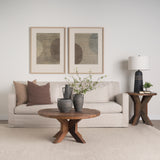 Kilian Short Brown-Gray Double Ear Vase from Mercana - Luna Furniture