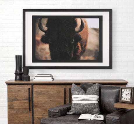 Stare Down by Chad Mackay a Hand Embelished Textured Framed Photo Art Print Matted under Glass from Mercana - Luna Furniture