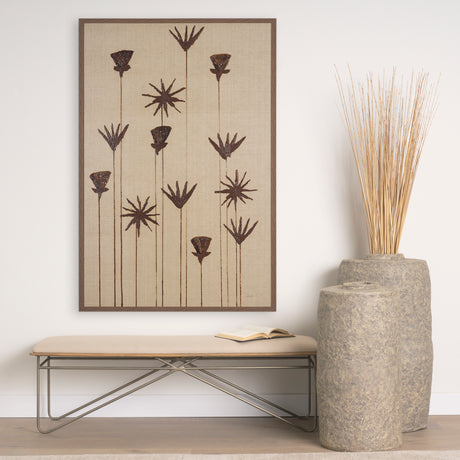 Spark I (Tan) by Mercana Studio a Hand Embellished Textured Framed Art Print from Mercana - Luna Furniture