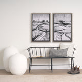Jayden Cream w/ Black Print Linen Square Decorative Pillow Cover from Mercana - Luna Furniture