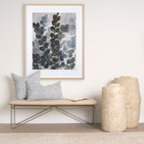 Jennelle Cream w/ Indigo Print Linen Square Decorative Pillow Cover from Mercana - Luna Furniture
