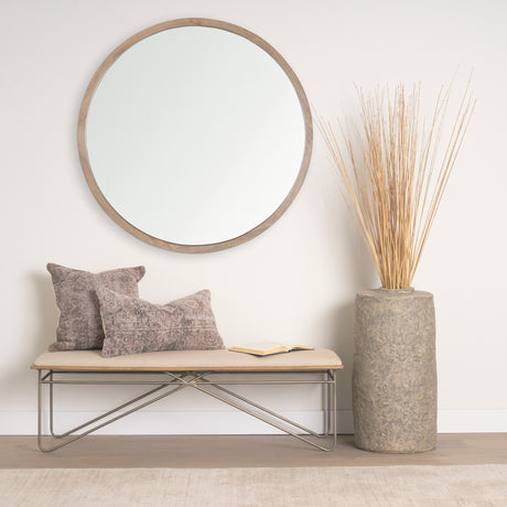 Khloe Taupe Square Pillow Cover from Mercana - Luna Furniture