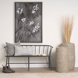 Wildflowers I Charcoal by Mercana Studio a Hand Embellished Textured Framed Art Print from Mercana - Luna Furniture