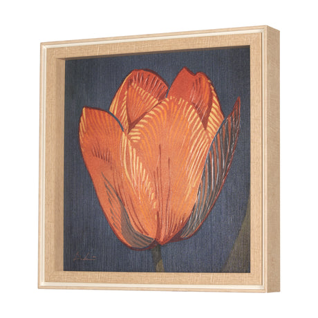 Flower Portrait II (TULIP) by Mercana Studio a Hand Embellished Textured Framed Art Print from Mercana - Luna Furniture