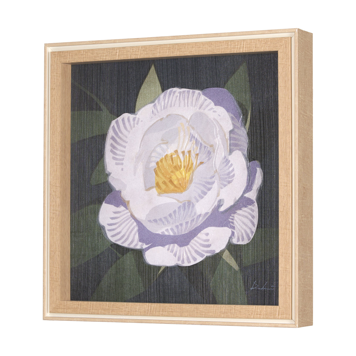 Flower Portrait V (PEONY) by Mercana Studio a Hand Embellished Textured Framed Art Print from Mercana - Luna Furniture